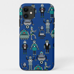 Vintage Retro Steampunk Roboter - Geek-Design iPhone 11 Hülle