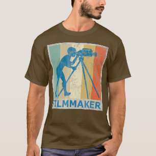 Vintage Retro Stil Filmemacher Kamera Fotografie T-Shirt