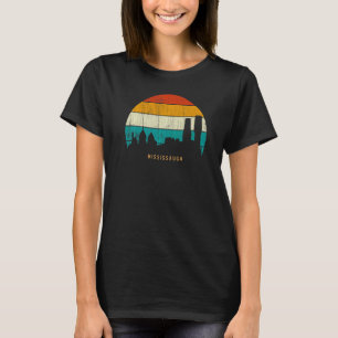 Vintage Retro Stil Kanada Skyline Stadtbild Missi T-Shirt