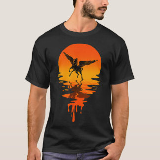 Vintage Retro Stil Pegasus T-Shirt