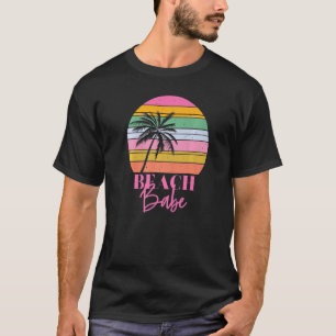 Vintage Retro Strand-Braut-Junggesellinnen-Abschie T-Shirt