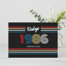 Vintage Retro-Streifen Primärfarben 1986