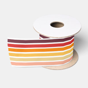 Vintage Retro-Streifen-Sonne Geburtstagsgeschenk Satinband