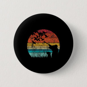 Vintage Retro Style Duck Jagd Button