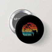 Vintage Retro Style Duck Jagd Button (Vorne & Hinten)
