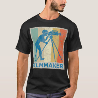 Vintage Retro-Style Filmmaker-Kamera Fotografie T-Shirt