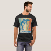 Vintage Retro-Style Filmmaker-Kamera Fotografie T-Shirt (Vorne ganz)