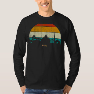 Vintage Retro-Style-Hauptstadt der italienischen S T-Shirt