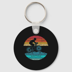 Vintage Retro Style Mountainbiker Fahrradgeschenk  Schlüsselanhänger