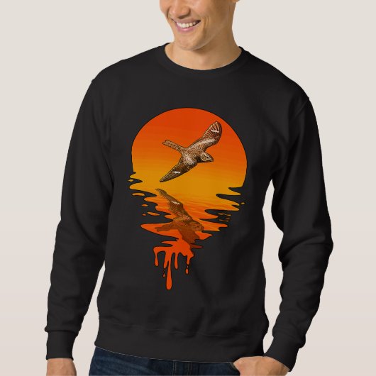 Vintage Retro Style Nachtschwalbe Sweatshirt (Vorderseite)