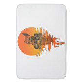 Vintage Retro-Style Sprint Car Racing Badematte (Vorderseite Vertikal)