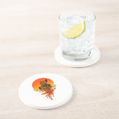 Vintage Retro-Style Sprint Car Racing Getränkeuntersetzer (Seite)