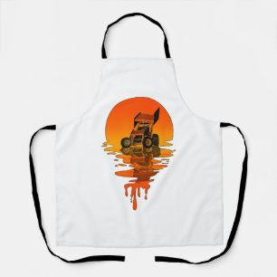 Vintage Retro-Style Sprint Car Racing Schürze