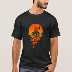 Vintage Retro-Style Sprint Car Racing T-Shirt