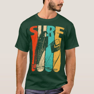 Vintage Retro Surfer Surfing Gift For Men And Wome T-Shirt