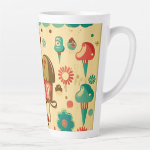 Vintage Retro süßes Design für Kinder Milchtasse