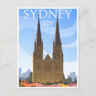 Vintage Retro Sydney Australien Australie Postkarte