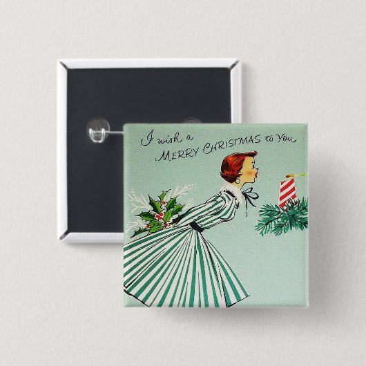 Vintage Retro-Taste Button (Vorne & Hinten)