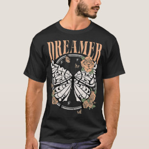 Vintage Retro Träumer Schmetterling 80er 90er Styl T-Shirt