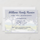 Vintage Retro Tree Family Wiedersehen Einladung (Rückseite)