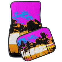 VINTAGE RETRO TROPISCHE PALMBÄUME SONNENKRAFTE