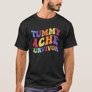 Vintage Retro Überlebender von Bauchschmerzen T-Shirt