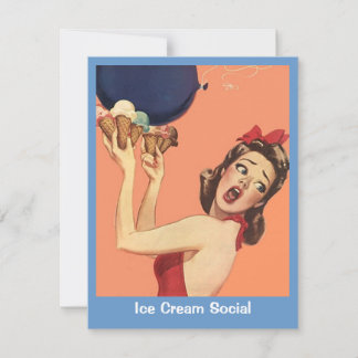 Vintage Retro Überraschung Geburtstagsparty Einlad Einladung