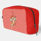 Vintage/retro-Valentins-Cupid Waschbeutel (Rechte Ecke)