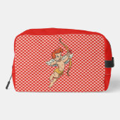 Vintage/retro-Valentins-Cupid Waschbeutel (Rückseite)