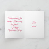 Vintage/retro Valentinstag Cupid Karte (Innenseite)