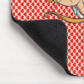 Vintage/Retro-Valentinstag-Cupid Mousepad (Ecke)