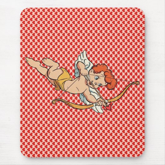 Vintage/Retro-Valentinstag-Cupid Mousepad (Vorne)