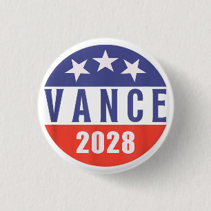 Vintage Retro Vance 2028 für die Präsidentenwahl Button