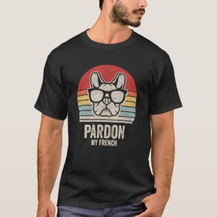 Vintage Retro Verzeihen Sie meinen Französisch Hun T-Shirt