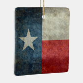 Vintage retro Verzierungen der Texas-Staatsflagge Keramikornament (Rechts)