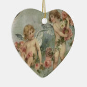 Vintage Retro Viktorianische Cherubs Valentinkarte Keramikornament (Rechts)