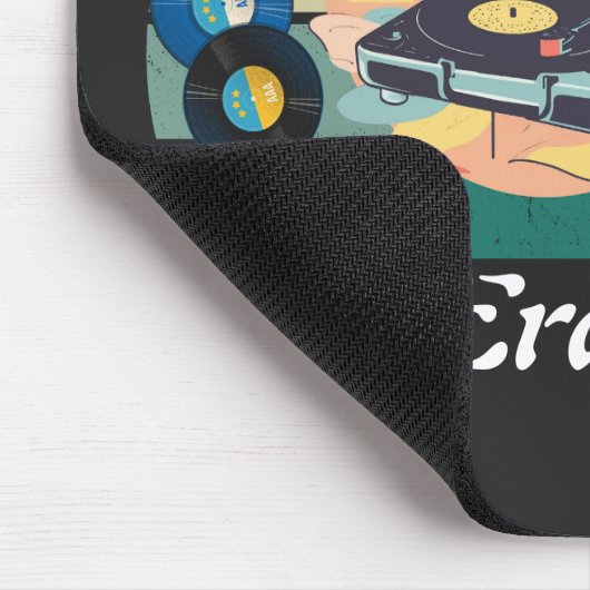 vintage retro vinyl Mousepad (Ecke)