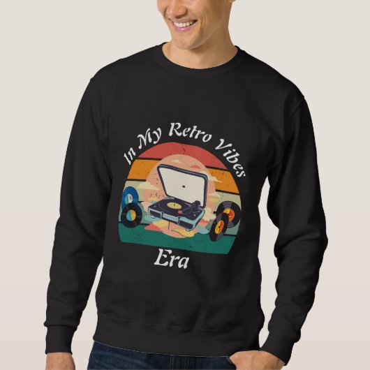 vintage retro vinyl sweatshirt (Vorderseite)