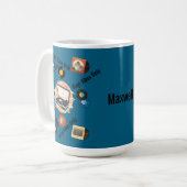 Vintage-Retro-Vinyl-Tasse Kaffeetasse (Vorderseite Links)