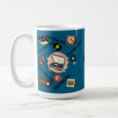 Vintage-Retro-Vinyl-Tasse Kaffeetasse (Links)