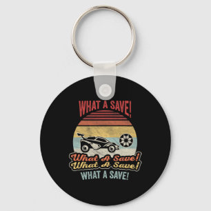 Vintage Retro Was Für Eine Rettung Fußball Auto Li Schlüsselanhänger