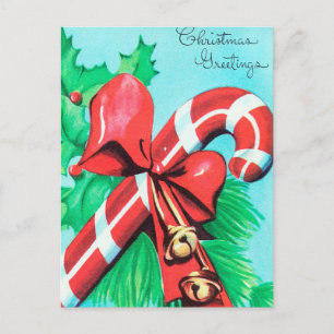 Vintage Retro-Weihnachten-Zuckerhut-Postkarte Feiertagspostkarte