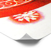 Vintage Retro Weihnachtsglocken Holiday Poster (Ecke)