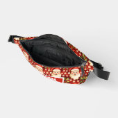 Vintage Retro Weihnachtsmann Bauchtasche (Offen)