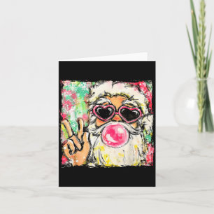 Vintage Retro Weihnachtsmann Bubble Gum Nk Sungles Karte