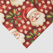Vintage Retro Weihnachtsmann Seidenpapier (Ausschnitt)