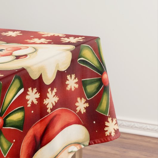 Vintage Retro Weihnachtsmann Tischdecke (Beispiel)