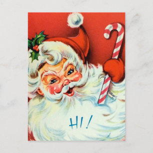 Vintage Retro Weihnachtsmann Weihnachtsfeiertag Po Feiertagspostkarte