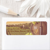 Vintage Retro Weinberg Sunset Hochzeitadresse (Insitu)