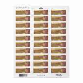 Vintage Retro Weinberg Sunset Hochzeitadresse (Vorne)